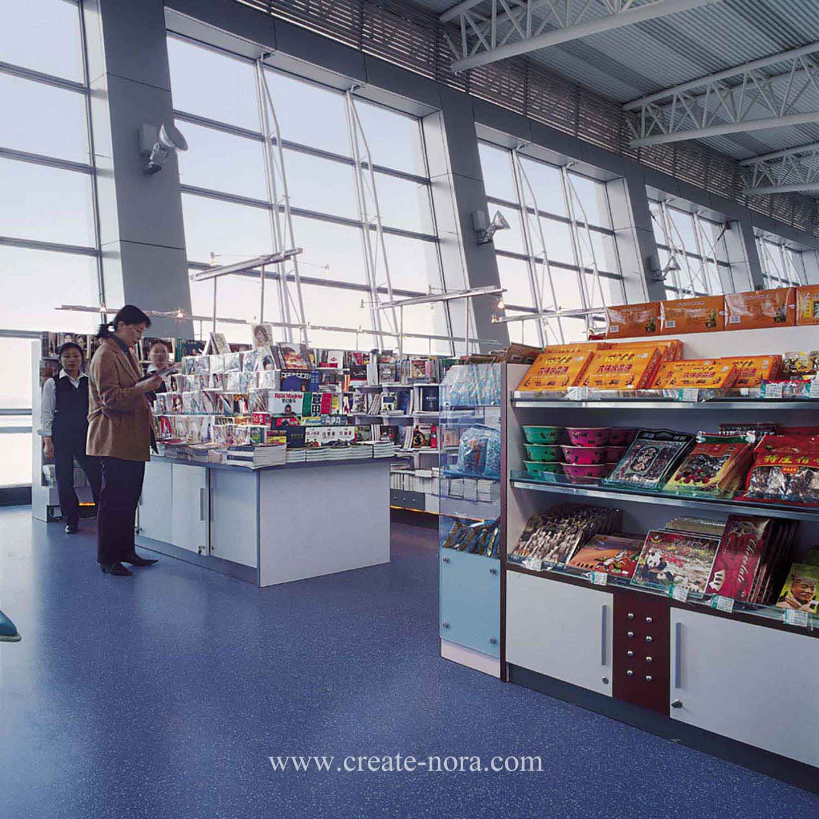 the photo of nora rubber flooring in Xianyang Airport T1、T3 3